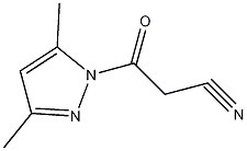 1-氰基乙酰-3,5-二甲基吡唑结构式