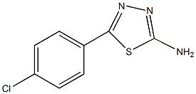 2-氨基-5-(4-氯苯基)-1,3,4-噻二唑结构式