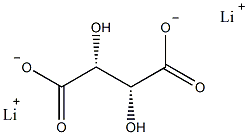 酒石酸锂一水结构式