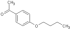 4-(正丁氧基)苯乙酮结构式