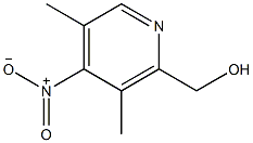 3，5-二甲基-4- 硝基吡啶-2-甲醇结构式