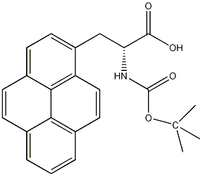 丁氧羰基-3-(1-芘基)-D-丙氨酸结构式