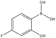5-氟-2-羟基苯基硼酸结构式