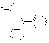 4,4-二苯基-3-丁烯酸结构式