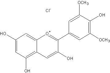 氯化锦葵色素结构式