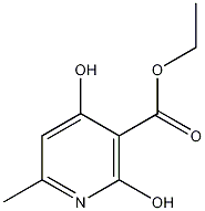 2,4-二羟基-6-甲基烟酸乙酯结构式