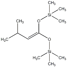 1,1-双(三甲基硅基氧化)-3-甲基-1-丁烯结构式
