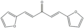1,5-双(2-呋喃)-1,4-戊二烯-3-酮结构式