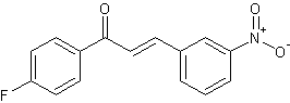 3-硝基-4'-氟苯丙烯酰苯结构式