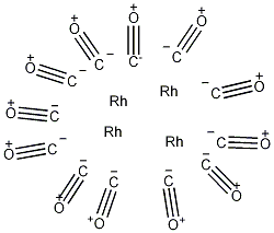 十二羰基四铑结构式