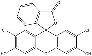 2',7'-二氯荧光素结构式