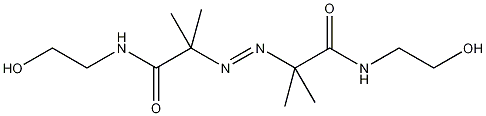 2,2'-偶氮双[2-甲基-N-(2-羟基乙基)丙酰胺]结构式