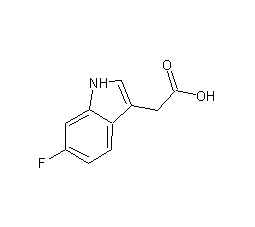 6-氟代吲哚-3-乙酸结构式