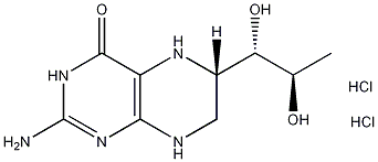 (6R)-5,6,7,8-四氢生物蝶呤二盐酸盐结构式