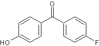 4-氟-4'-羟基二苯甲酮结构式