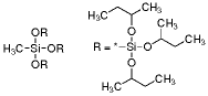 三(三-仲-丁氧基硅杂氧基)硅烷甲酯结构式