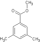 3,5-二甲基苯甲酸甲酯结构式