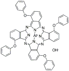 2,9,16,23-四苯氧基-29H,31H-酞菁铝水合物结构式