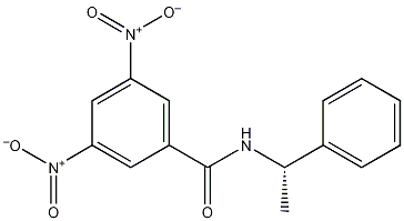 (S)-(+)-N-(3,5-二硝基苯甲酰基)-1-苯乙胺结构式