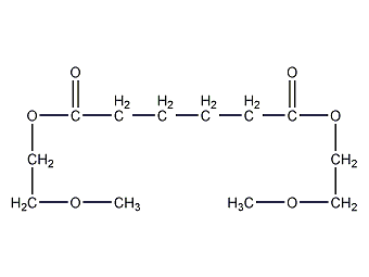 己二酸双(2-甲氧基乙基)酯结构式