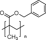 聚(苯甲基丙烯酸酯)结构式