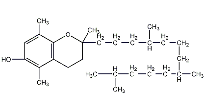 rac-β-生育酚结构式