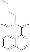 N-正丁基-1,8-萘二甲酰亚胺结构式