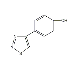 4-(1,2,3-噻二唑-4-基)苯酚结构式