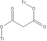 丙二酸铊结构式