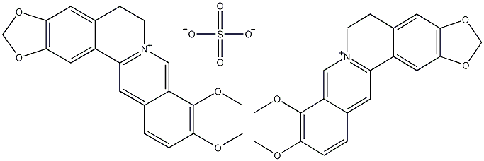 硫酸氢黄连素结构式