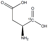L-天冬氨酸-1-13C结构式