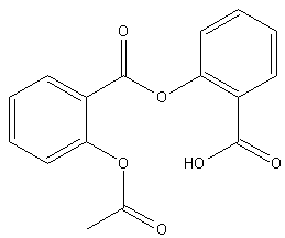 乙酰水杨酰水杨酸结构式