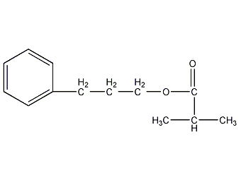 3-苯丙基异丁酸酯结构式