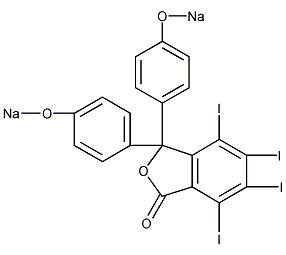 3,3-Bis(4-sodiooxyphenyl)-4,5,6,7-tetraiodo-1(3H)-isobenzofuranone