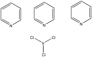 三氯三(吡啶)铱(III)结构式