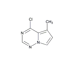 4-氯-2-甲基吡咯并[1,2-F][1,2,4]三嗪结构式
