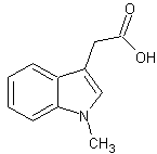 1-甲基-3-吲哚乙酸结构式