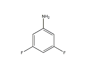 3,5-二氟苯胺结构式