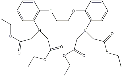 1,2-双(2-氨基苯氧基)乙烷-N,N,N',N'-四乙酸四乙酯结构式
