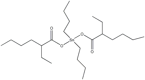 二丁基双[(2-乙基-1-氧己基)氧]-锡结构式