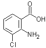 2-氨基-3-氯苯甲酸结构式