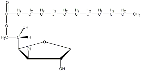 山梨醇单月桂酸酯结构式