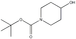 1-叔丁氧羰基-4-羟基哌啶结构式