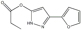 Ethyl 3-(2-furyl)pyrazole-5-carboxylate, 98%结构式