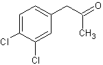 3,4-二氯苯基丙酮结构式