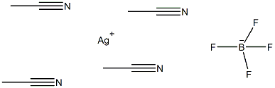 四(乙酰腈)银(I)四氟硼酸结构式
