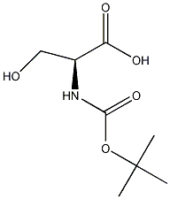 N-Boc-L-丝氨酸结构式