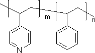 聚(4-乙烯基吡啶-CO-苯乙烯)结构式