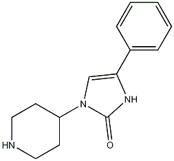 4-苯-1-(4-哌啶基)-4-咪唑啉-2-酮结构式
