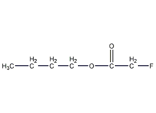 氟醋酸丁酯结构式